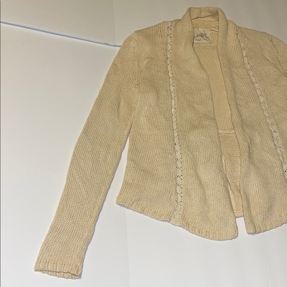 Anthropologie Angel of the North Cream Cardigan - Women’s Size Small - Picture 3 of 8